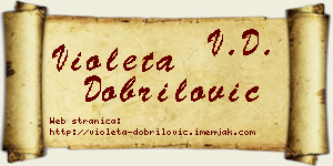 Violeta Dobrilović vizit kartica